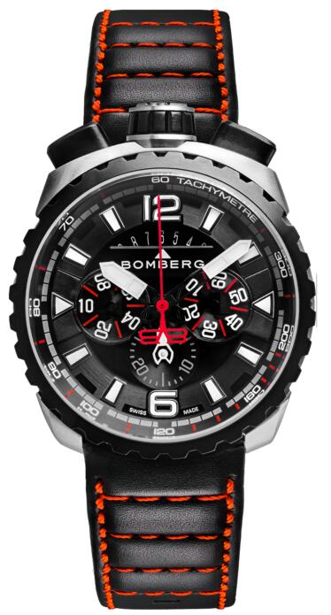 Review Bomberg Bolt-68 BS45CHSP.050-4.3 Black & Red Chronograph Replica watch